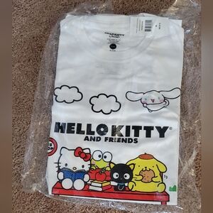 Sanrio friends sitting at bus stop